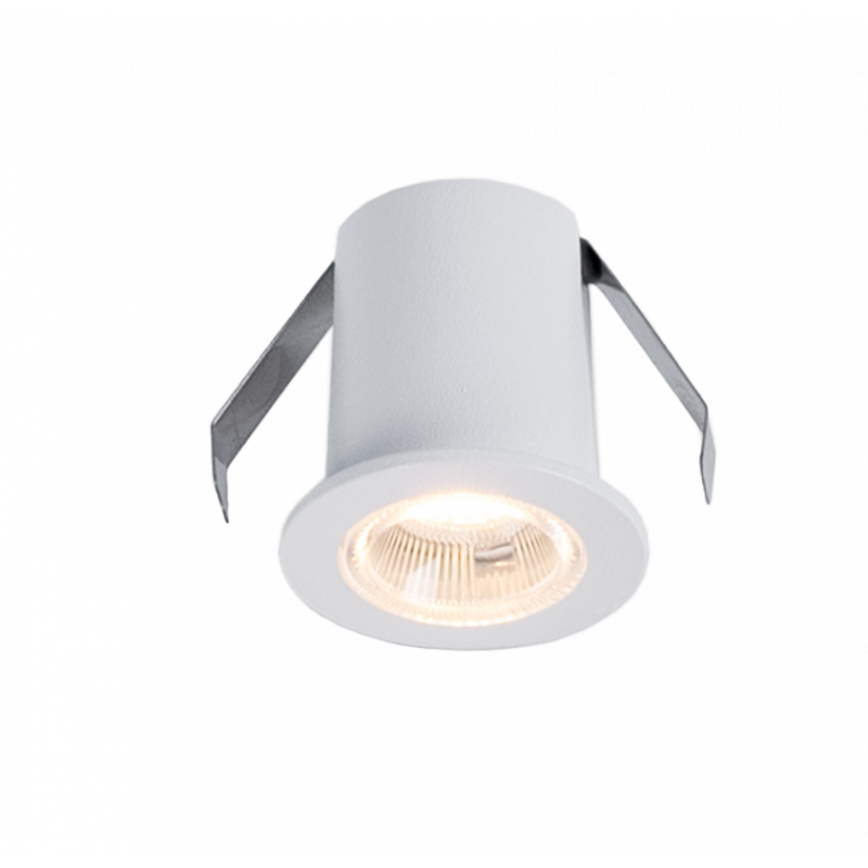 Downlight LED circular de embutir de 2W - Chip Osram - UGR18 - Corte Ø 25mm - Branco