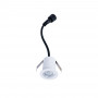 Downlight LED de embutir circular 2W - Chip Osram - UGR18 - Corte Ø 25mm - Branco