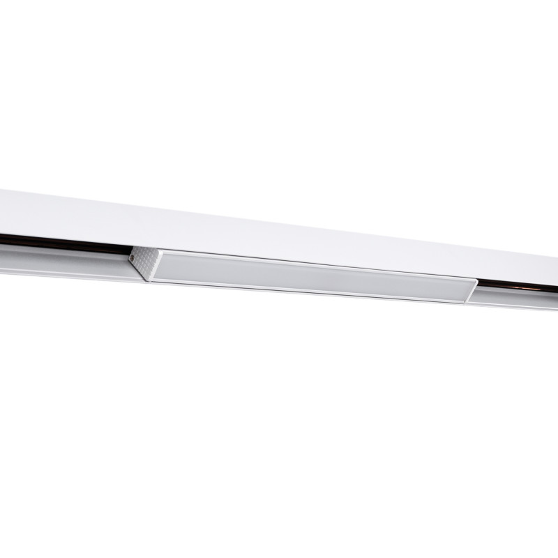 Luminária linear opalina de carril magnético CCT - 12W - Mi Light - Branco