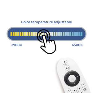 Luminária linear controlável via controlo remoto