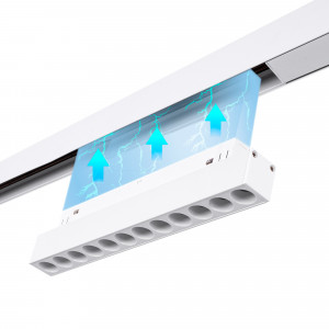 Luminária linear magnética para carris CCT - 10W - UGR18 - Mi Light - Branco