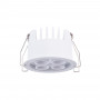 Downlight LED encastrável circular 8W - Chip Osram - UGR18 - Corte Ø 58mm - Branco