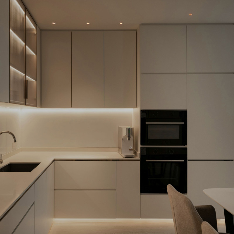 Luminária com focos LED para cozinha