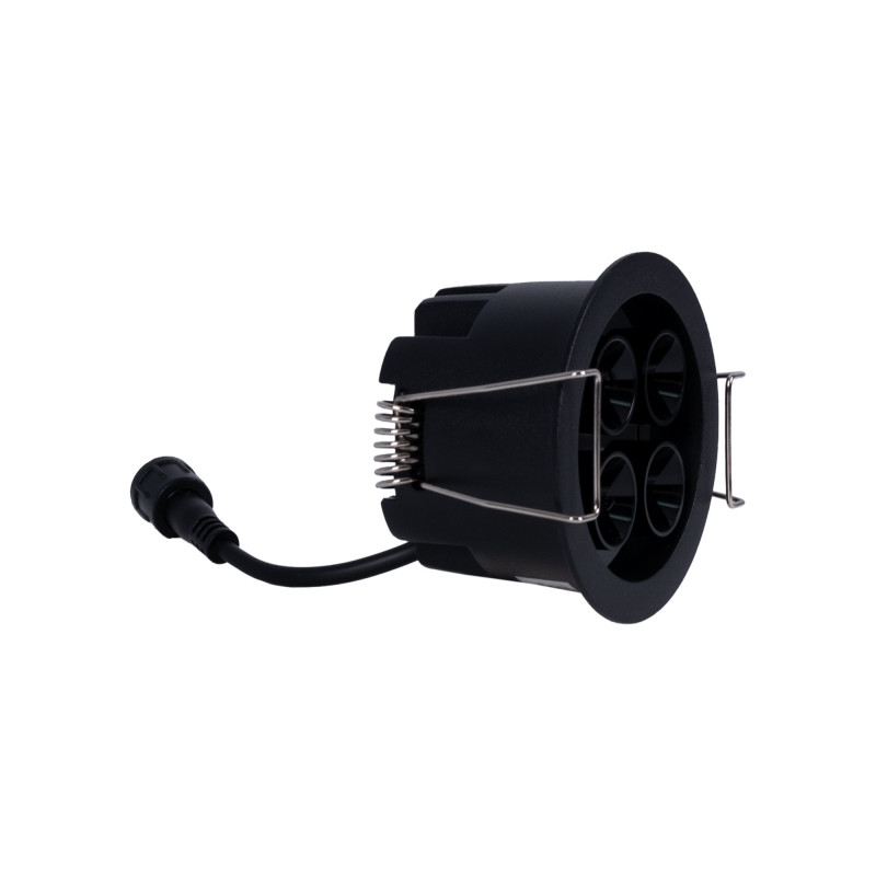Downlight LED encastrável redondo 8W - Chip Osram - UGR18 - Corte Ø 58mm - Preto Downlight LED encastrável redondo 8W - Chip Osram - UGR18 - Corte Ø 58mm - Preto