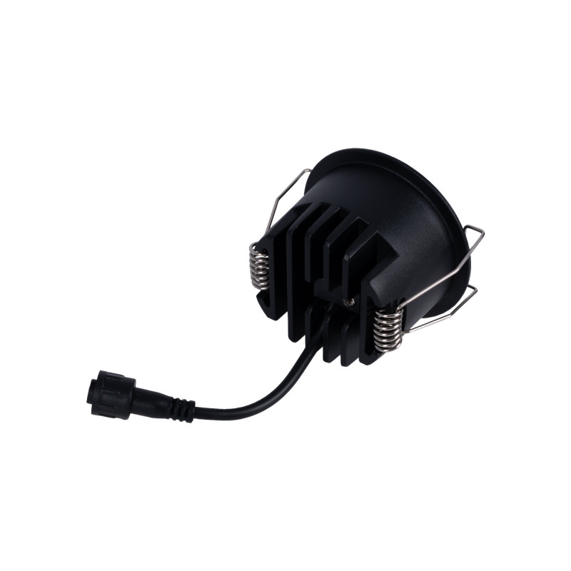 Luminária LED de encastrar circular 8W - Chip Osram - UGR18 - Corte Ø 58mm - Preto Luminária LED de encastrar circular 8W - Chip Osram - UGR18 - Corte Ø 58mm - Preto