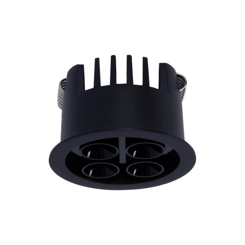 Downlight LED de encastrar circular 8W - Chip Osram - UGR18 - Corte Ø 58mm - Preto Downlight LED de encastrar circular 8W - Chip Osram - UGR18 - Corte Ø 58mm - Preto