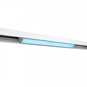 Luminária linear opalina de carril magnético RGB + CCT - 12W - Mi Light - Branco