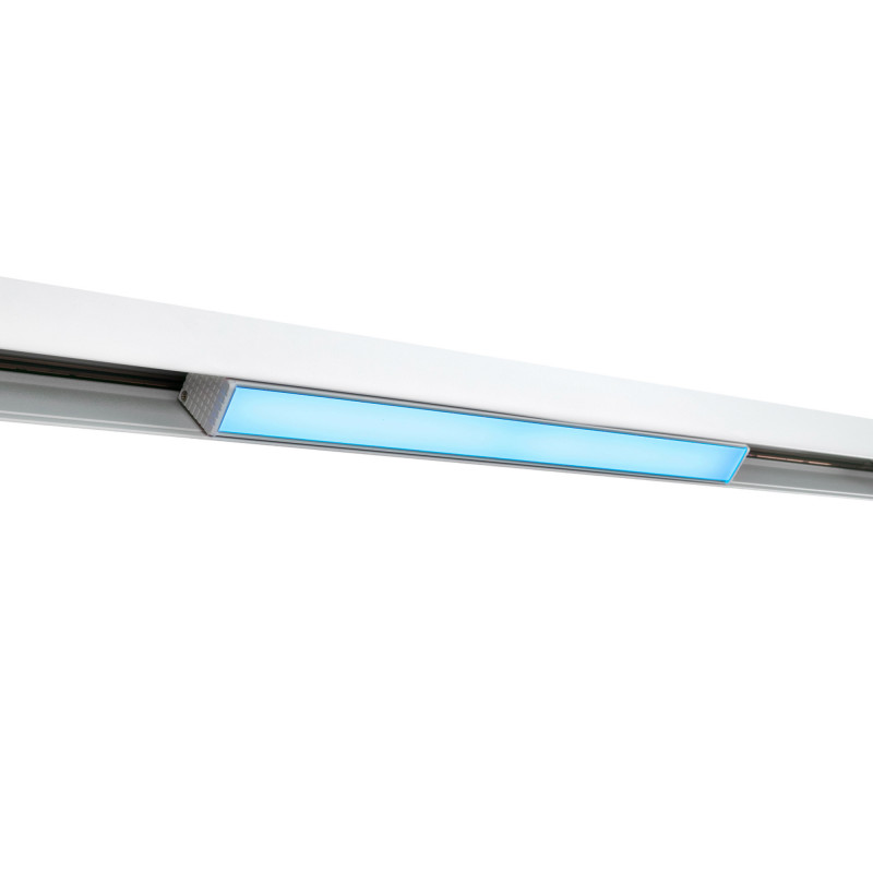 Luminária linear opalina de carril magnético RGB + CCT - 12W - Mi Light - Branco Luminária linear opalina de carril magnético RGB + CCT - 12W - Mi Light - Branco