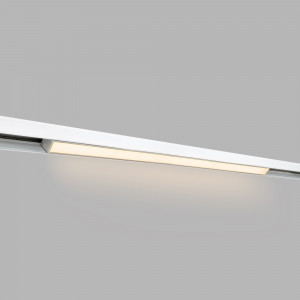 Luminária linear opalina com três tonalidades de luz