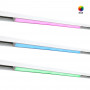 Luminária linear opalina de sistema RGB