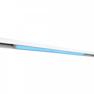 Luminária linear com luz azul