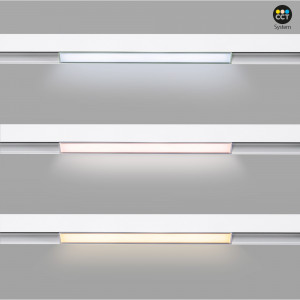 Luminária linear opalina de sistema CCT