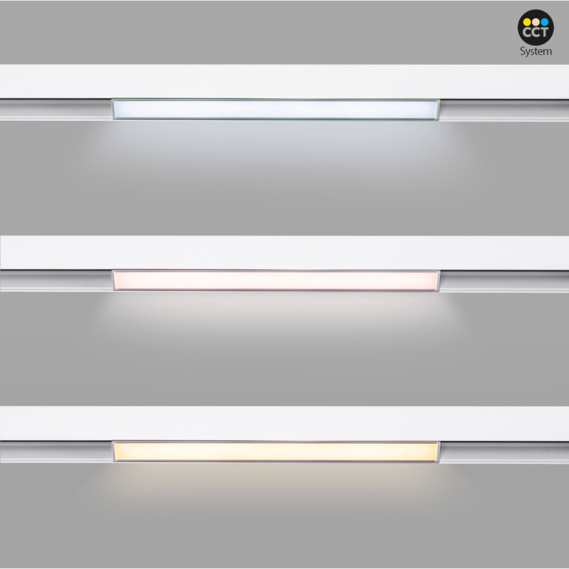 Luminária linear opalina de sistema CCT Luminária linear opalina de sistema CCT