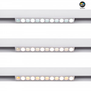 Luminária com três tonalidades de luz