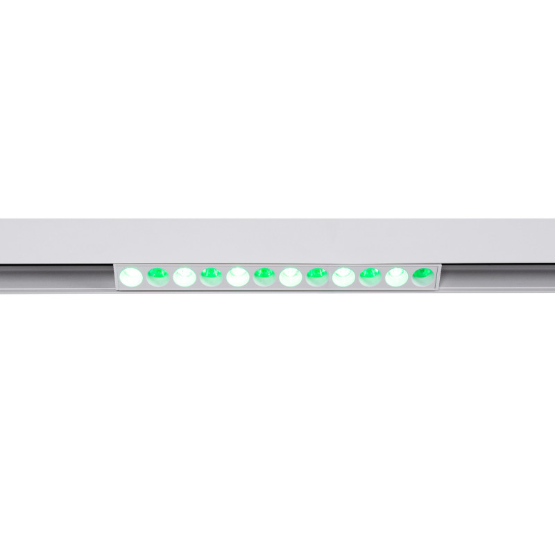 Luminária linear para carril magnético RGB + CCT - 6W - UGR18 - Mi Light - Branco Luminária linear para carril magnético RGB + CCT - 6W - UGR18 - Mi Light - Branco