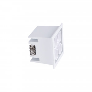 Downlight LED encastrável quadrado 8W - Chip Osram - UGR18 - Corte 48 x 48mm - Branco