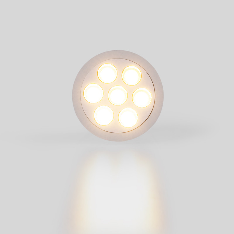 Downlight LED de encastrar circular 12W - UGR18 - Corte Ø 70mm - Branco