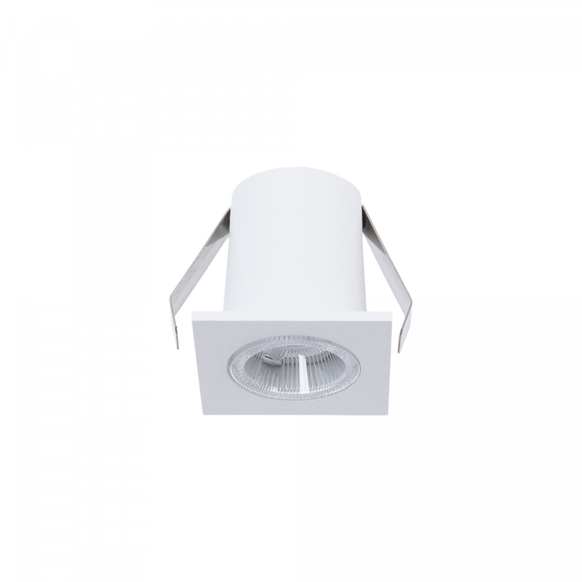 Downlight LED quadrado de encastrar 2W - Chip Osram - UGR18 - Corte Ø 25mm - Branco