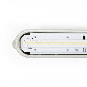 Escudo luminoso LED formato linear impermeável