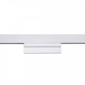 Luminária linear opalina com três tonalidades de luz