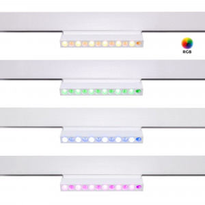 Foco LED RGB para trilho magnético