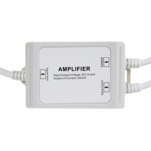 Amplificador de sinal / Repetidor RGBW impermeável 12-24V DC - 6A/canal - IP67