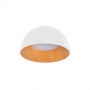 Candeeiro de teto LED CCT 12W - Efeito madeira - ø35cm - branco