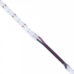 Conetor Hippo Fita RGB COB para Cabo - PCB 10mm - 4 pinos - IP20 - Max. 24V