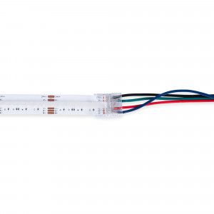 Conector Hippo RGB COB Strip to Cable - 12mm PCB - 4 pinos - IP20 - Max. 24V