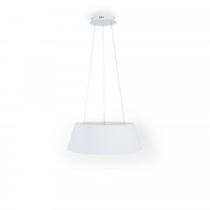 Candeeiro suspenso LED CCT 24W - Efeito madeira - ø46cm