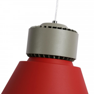 Campânula LED para espaços comerciais 36W - 4300K - CRI95 - Driver KeGu - Cor vermelha