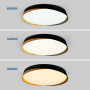 Plafón LED com três opções de tonalidade de luz: fria, quente e neutra