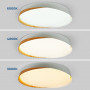 Plafón LED com três opções de tonalidade de luz: fria, quente e neutra