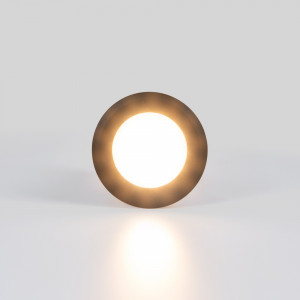 Baliza LED de embutir no solo 10W - Branco quente - IP67 - Cor preta