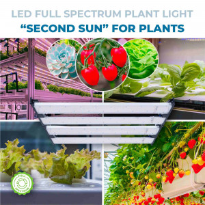 Luminária LED para cultivo - 250W - Intensidade regulável - GROW light Full Spectrum