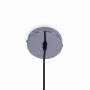 base de teto em cor preto cromado