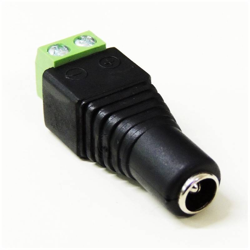 Conector ficha DC fêmea