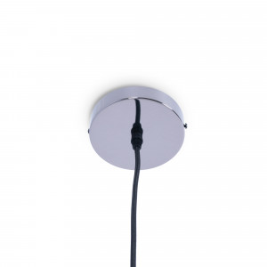 Base para teto de cor preto cromado