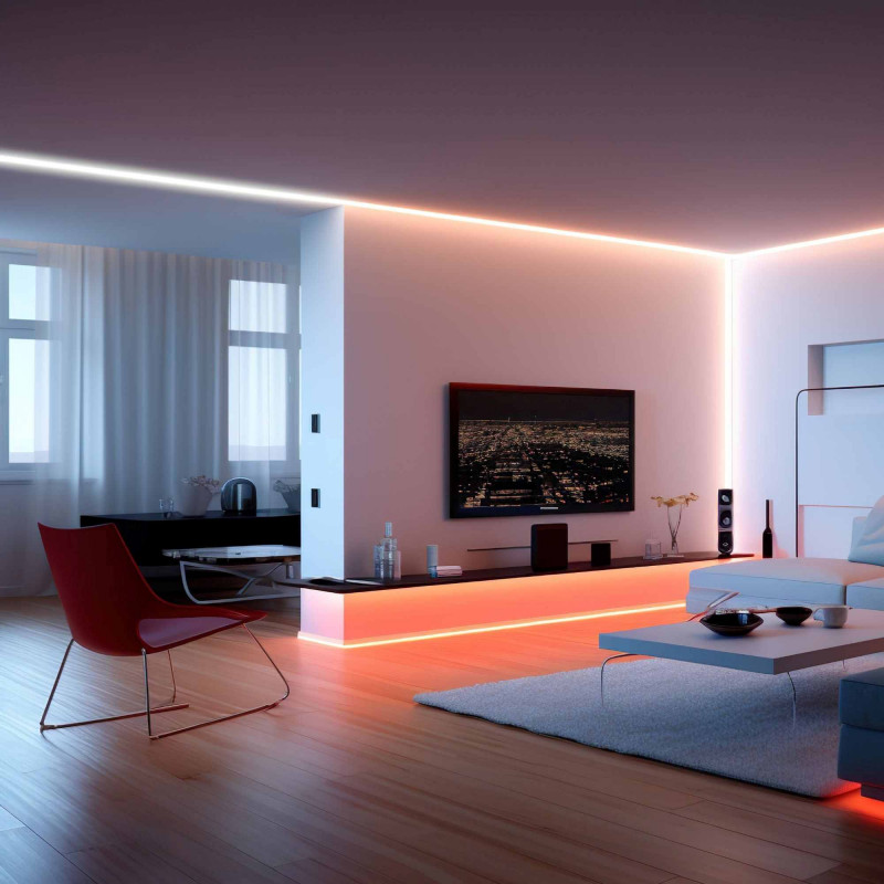 Fita LED RGB CCT para espaços internos Fita LED RGB CCT para espaços internos