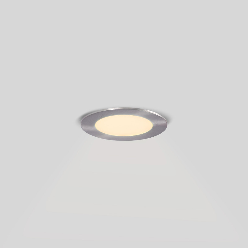 Downlight em alumínio preto LED ultra fino 6W - branco quente CCT Downlight em alumínio preto LED ultra fino 6W - branco quente CCT