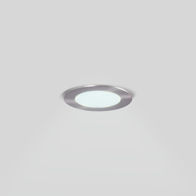 Downlight prata LED ultra fino 6W - CCT - Corte Ø 110mm Downlight prata LED ultra fino 6W - CCT - Corte Ø 110mm