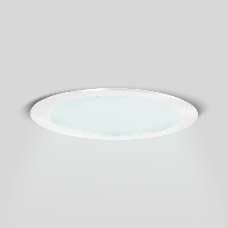 Downlight alumínio branco alumínio LED ultra fino 18W - CCT - Corte Ø 208mm