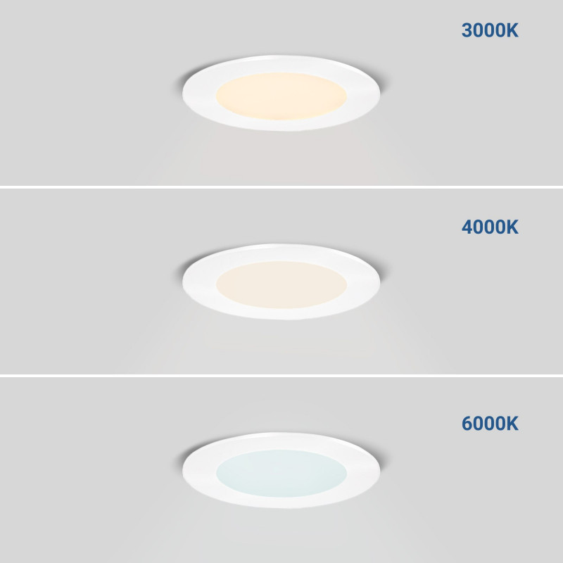Spot LED fino CCT - branco quente, branco neutro, branco frio