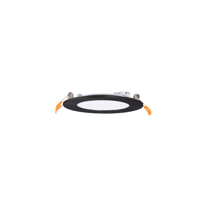 Focos downlight  slimde cor preta redondos