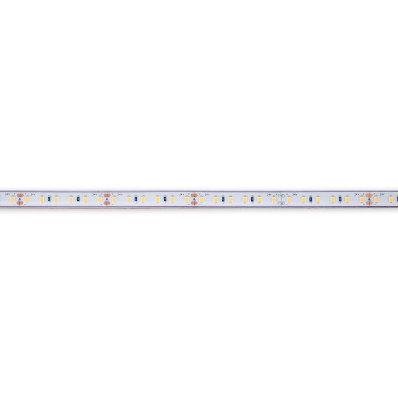 Fita LED 24V DC Submersível - Monocromática - 9.6W/m - 10mm - IP68 - 5 metros - 120ch/m