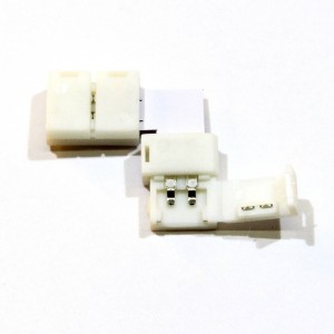 Conector para fitas LED 12V 8mm para esquinas 90°