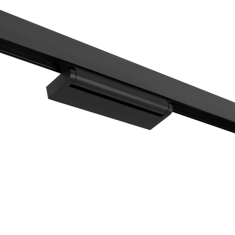 Luminária linear instalada em calha magnética Luminária linear instalada em calha magnética