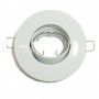 Aro downlight encastrável basculante Ø80/ Ø102 branco para GU10 / GU5.3