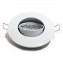 Aro downlight encastrável basculante Ø80/ Ø102 branco para GU10 / GU5.3