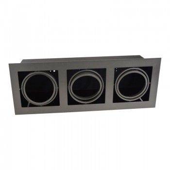 Kardan de aço para três lâmpadas QR111 LED Kardan de aço para três lâmpadas QR111 LED